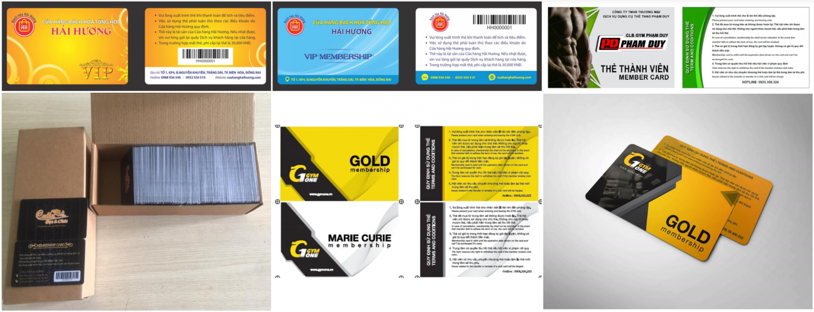 Thiết kế và in ấn thẻ nhựa và thẻ mã vạch, thẻ từ RFID