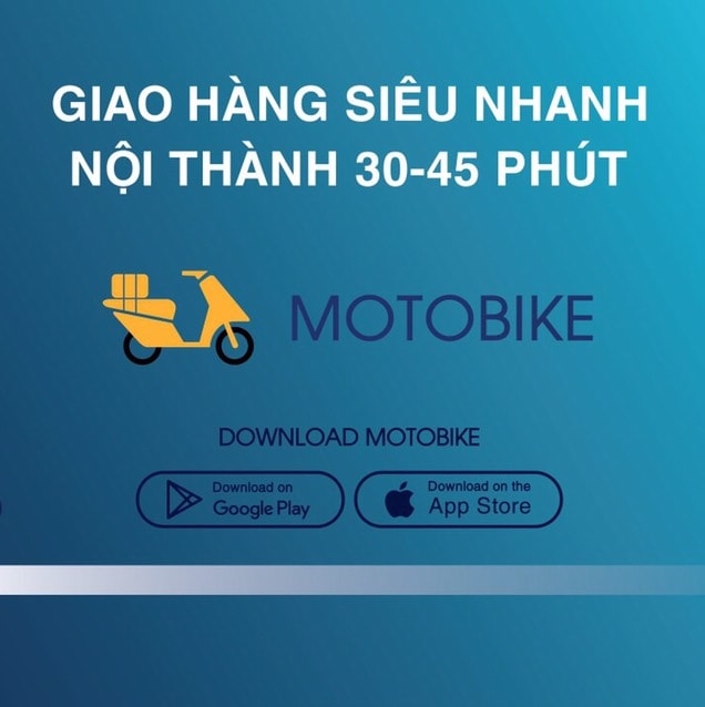 Thiết kế app di động giao hàng nhanh Motobike tại Biên Hòa