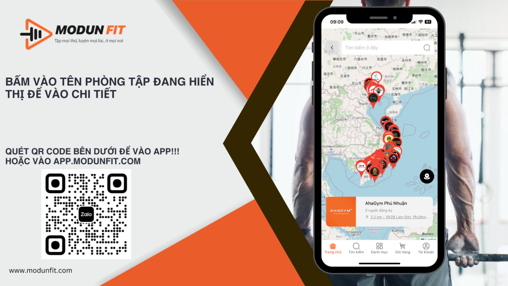 App Đặt Lịch Tập PT - Book lịch tập PT đơn giản với phần mềm Modun