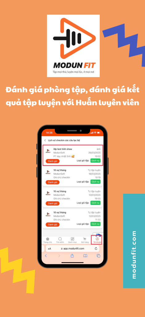 ModunFit Ra Mắt App Tìm kiếm phòng tập và đặt lịch trên Apple Store & Google Play
