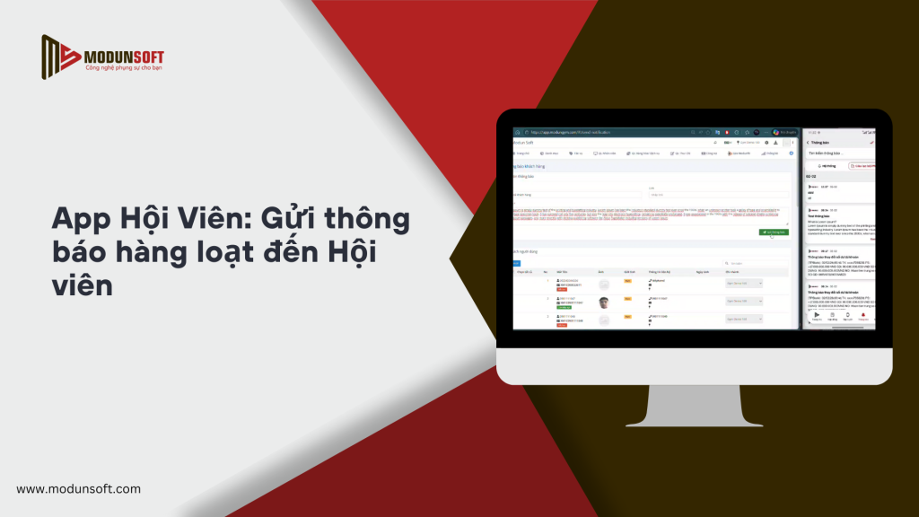 Thông Báo Tính Năng Mới: Gửi Thông Báo Hàng Loạt Từ Phần Mềm Gym Đến Hội Viên Qua App Hội Viên