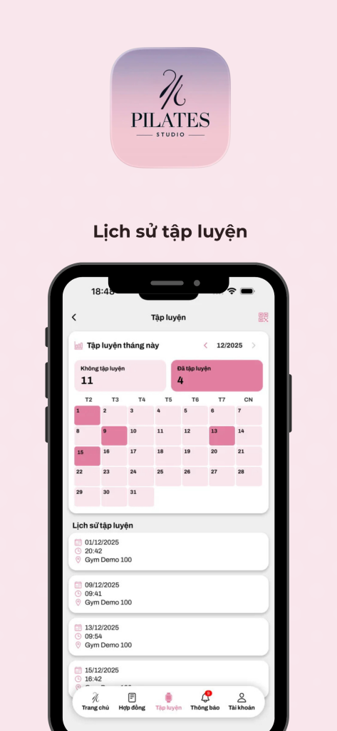 Modun tự hào là đơn vị phát triển hệ sinh thái quản lý phòng pilates toàn diện. Mới đây, chúng tôi đã hợp tác cùng Percent Pilates để xây dựng và triển khai App Hội viên Loyalty dành riêng cho khách hàng của phòng tập.