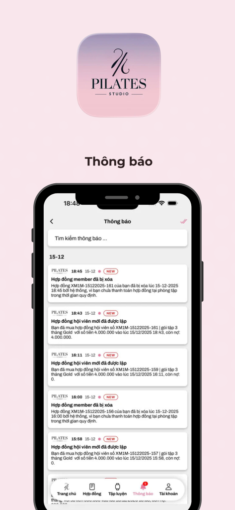 Modun tự hào là đơn vị phát triển hệ sinh thái quản lý phòng pilates toàn diện. Mới đây, chúng tôi đã hợp tác cùng Percent Pilates để xây dựng và triển khai App Hội viên Loyalty dành riêng cho khách hàng của phòng tập.