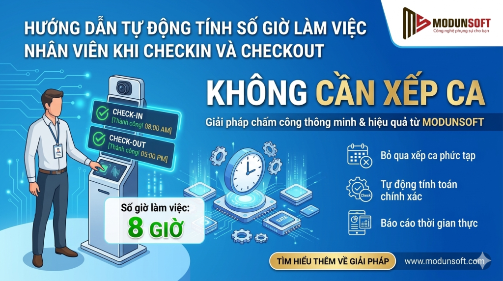 Bỏ Xếp Ca Rườm Rà: Phần Mềm Gym Modun Tự Động Tính Giờ Làm Việc